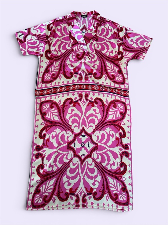 Gigio Dresses & Skirts - GiGio USA pink paisley Majolica print caftan M/L